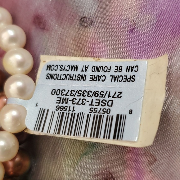 BRIDGE CULTURED PEARL BRACELET, PEARL, 5PC, 7MM, STRECH SET - Picture 2 of 7